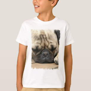 Camiseta O t-shirt do miúdo de sono do Pug