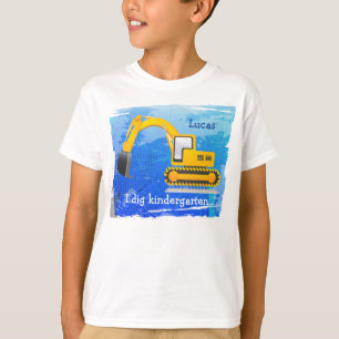 Camiseta O t-shirt do miúdo do Backhoe