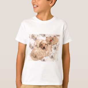 Camiseta O t-shirt do miúdo do filhote de cachorro do