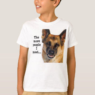 Camiseta O t-shirt do miúdo do german shepherd