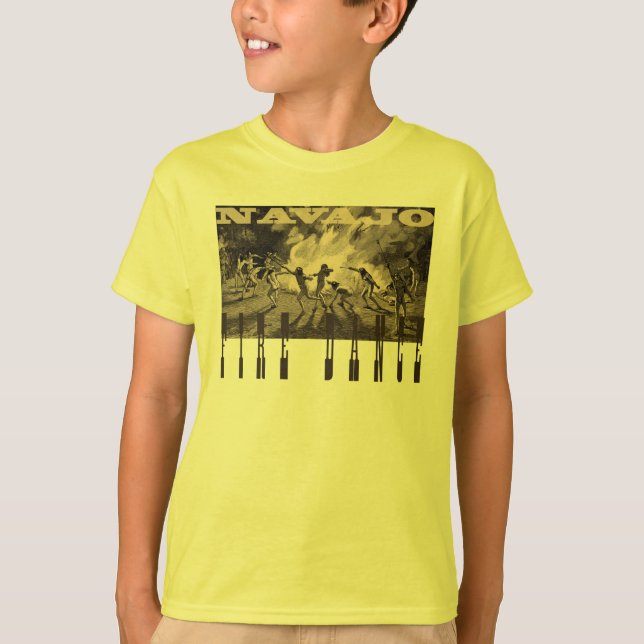 Camiseta O t-shirt do miúdo do Grand Canyon - amarelo (Frente)