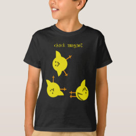 Camiseta O t-shirt do miúdo do ímã do pintinho