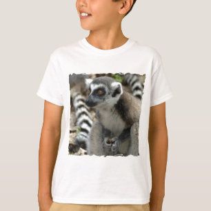 Camiseta O t-shirt do miúdo do macaco do Lemur