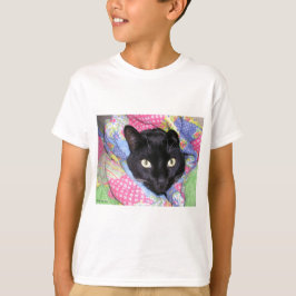Camiseta O t-shirt do miúdo: Gato engraçado envolvido nas