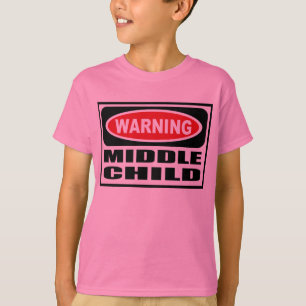 Camiseta O t-shirt do miúdo MÉDIO de advertência da CRIA