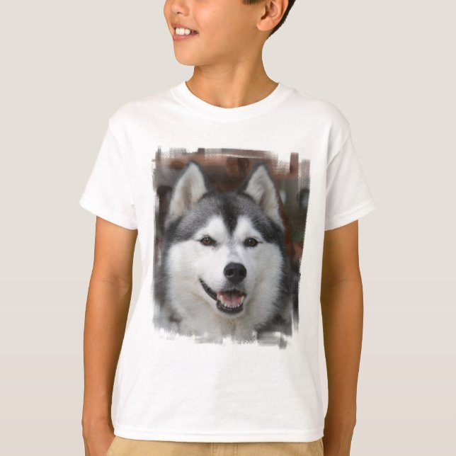 Camiseta O t-shirt do miúdo ronco do cão (Frente)