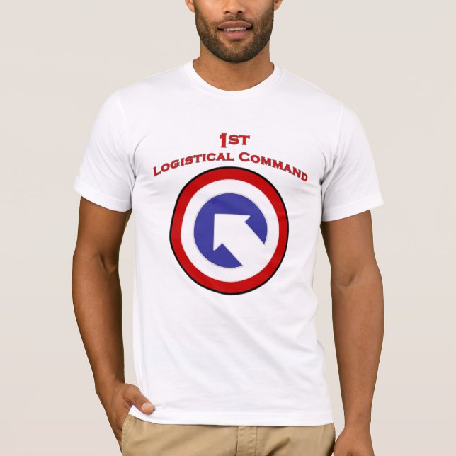Camiseta ø T-shirt do remendo de ombro do comando logístico (Frente)