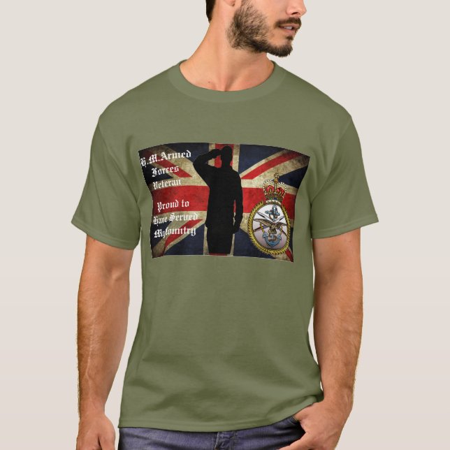 Camiseta O t-shirt do veterano (Frente)