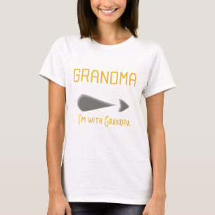 Camiseta O t-shirt do vovô da avó "eu sou com"