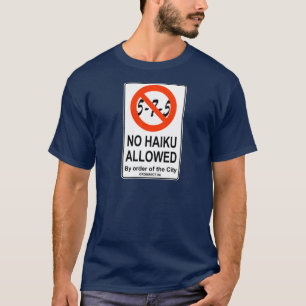 Camiseta O t-shirt dos haicais dos No-Haicais