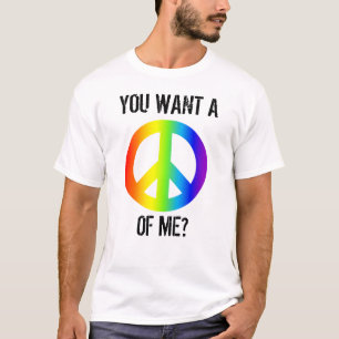 Camiseta O t-shirt dos homens agressivos passivos do sinal
