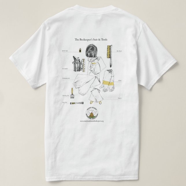 Camiseta O t-shirt dos homens básicos de MABA (Verso do Design)