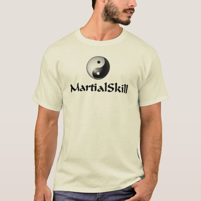 Camiseta O t-shirt dos homens básicos de MartialSkill (Frente)