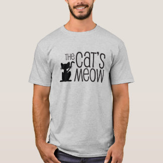 Camiseta O t-shirt dos homens cinzentos do Meow do gato