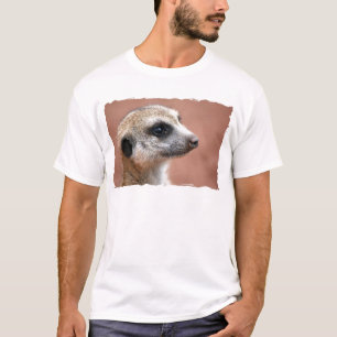 Camiseta O t-shirt dos homens curiosos de Meerkat