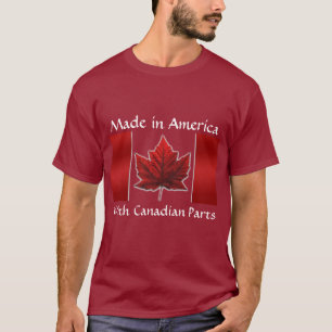 Camiseta O t-shirt dos homens da bandeira de Canadá da