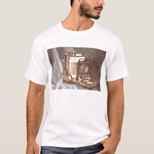 Camiseta O t-shirt dos homens da câmera da imprensa do