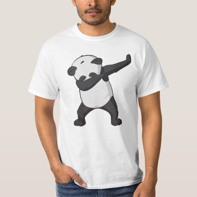 Camiseta O t-shirt dos homens da solha da panda (Frente)