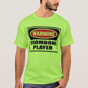 Camiseta O t-shirt dos homens de advertência do JOGADOR de