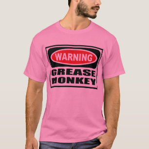 Camiseta O t-shirt dos homens de advertência do MACACO de