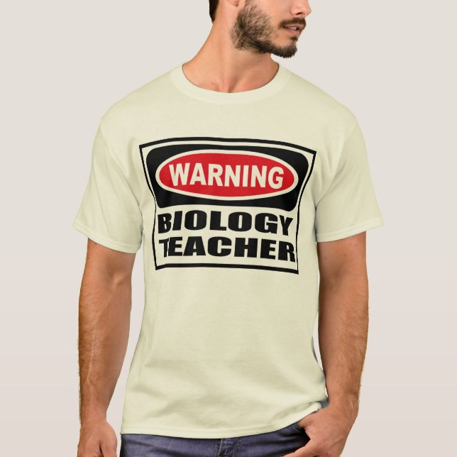 Camiseta O t-shirt dos homens de advertência do PROFESSOR (Frente)
