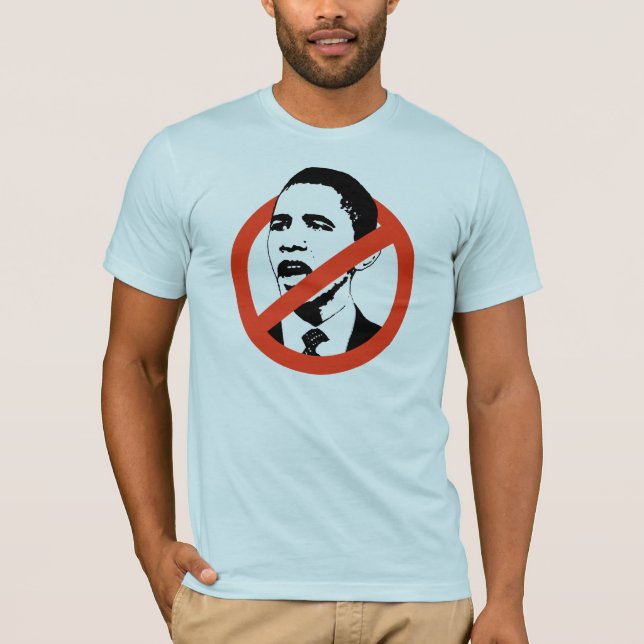 CAMISETA O T-SHIRT DOS HOMENS DE ANTI-OBAMA (Frente)