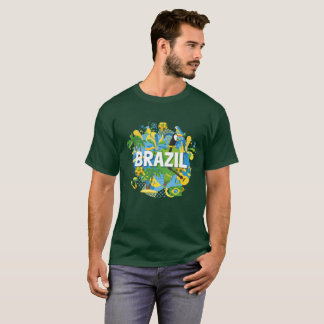 Camiseta O t-shirt dos homens de Brasil