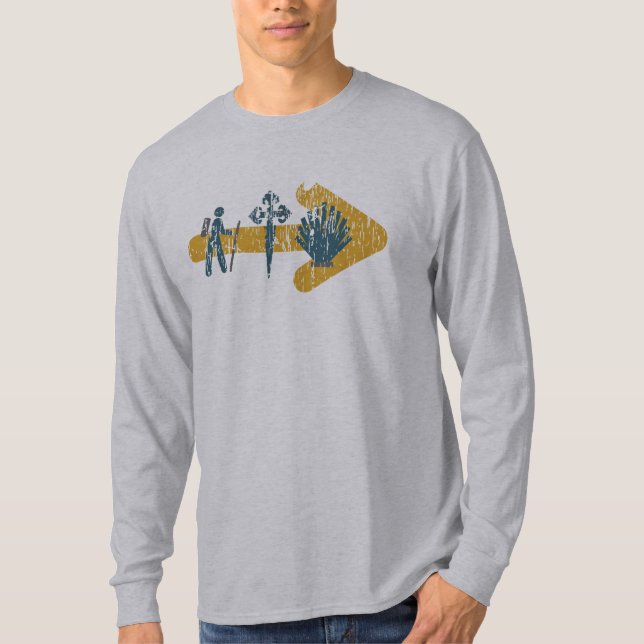 Camiseta O t-shirt dos homens de Camino de Santiago (Frente)