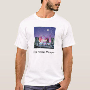 Camiseta O t-shirt dos homens de Jackson Michigan das