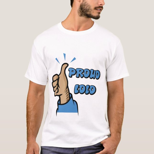 Camiseta "O t-shirt dos homens de Lolo orgulhoso" (Frente)