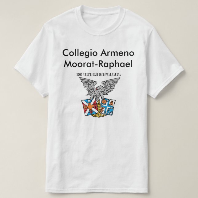 Camiseta O t-shirt dos homens de Moorat-Raphael de Collegio (Frente do Design)