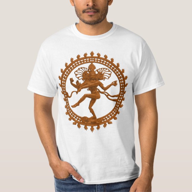 Camiseta O t-shirt dos homens de Shiva da dança (Frente)