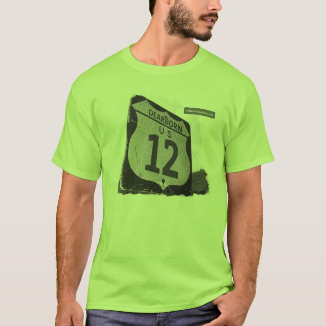 Camiseta O t-shirt dos homens de US-12 Dearborn (Frente)
