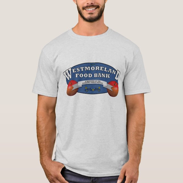 Camiseta O t-shirt dos homens do banco alimentar de (Frente)