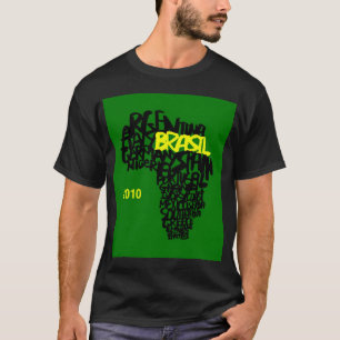 CAMISETA O T-SHIRT DOS HOMENS DO BASIC DE BRASIL DO