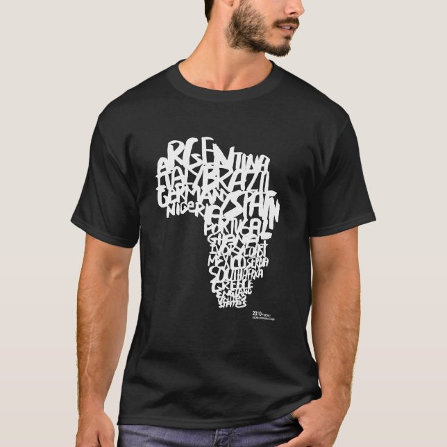 CAMISETA O T-SHIRT DOS HOMENS DO BASIC DO CAMPEONATO DO (Frente)