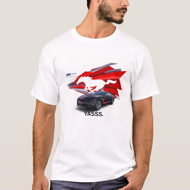 Camiseta O t-shirt dos homens do Customizer do mustang (Frente)