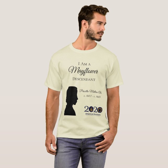 Camiseta O t-shirt dos homens do descendente de Priscilla (Frente Completa)