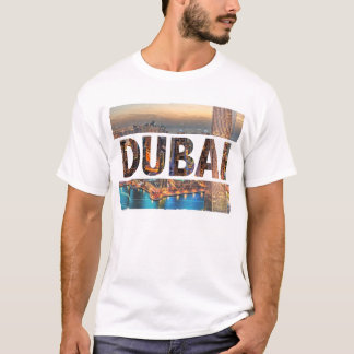 Camiseta O t-shirt dos homens do design da cidade de Dubai