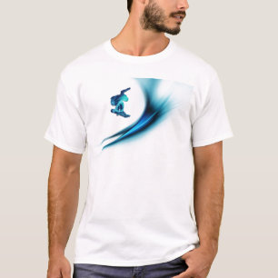 Camiseta O t-shirt dos homens do design do Snowboard