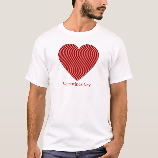 Camiseta O t-shirt dos homens do dia dos namorados (Frente)