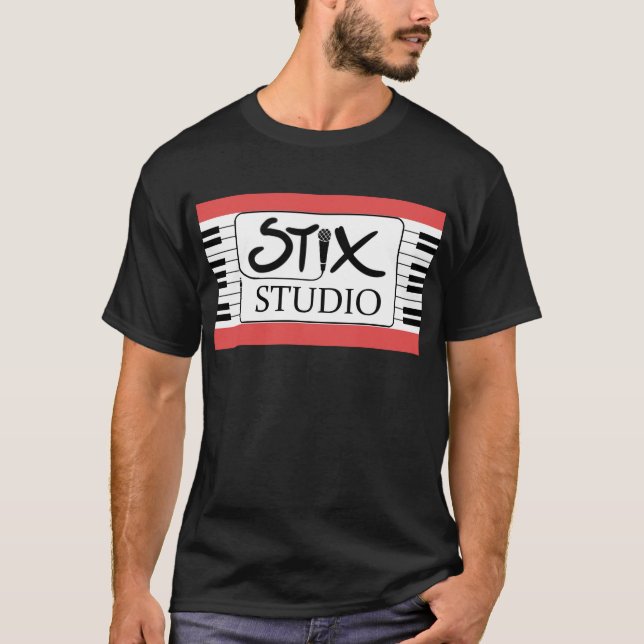 Camiseta O t-shirt dos homens do estúdio de Stix (Frente)
