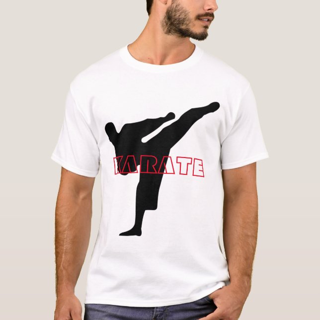 Camiseta O t-shirt dos homens do karaté (Frente)