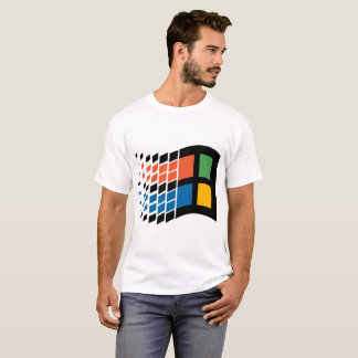 Camiseta O t-shirt dos homens do logotipo | de Windows 95