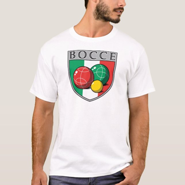 Camiseta O t-shirt dos homens do protetor de Bocce (Frente)