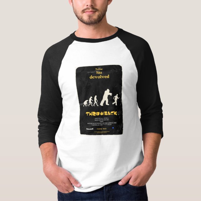 Camiseta O t-shirt dos homens do Raglan do poster da (Frente)