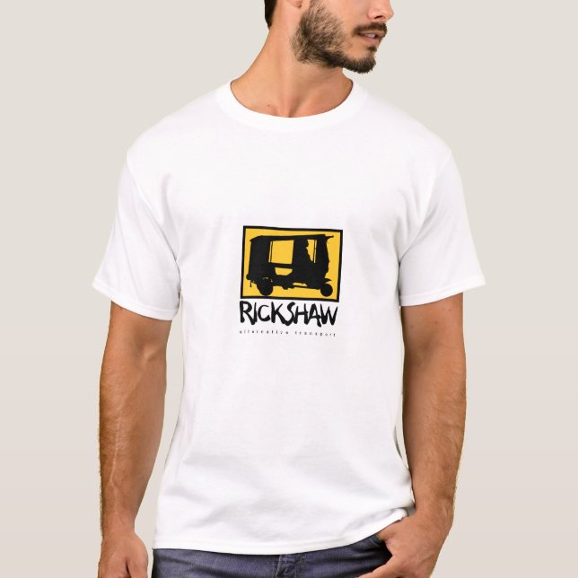 Camiseta O t-shirt dos homens do rickshaw (Frente)