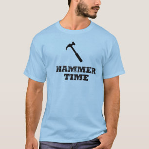 Camiseta O t-shirt dos homens do tempo do martelo