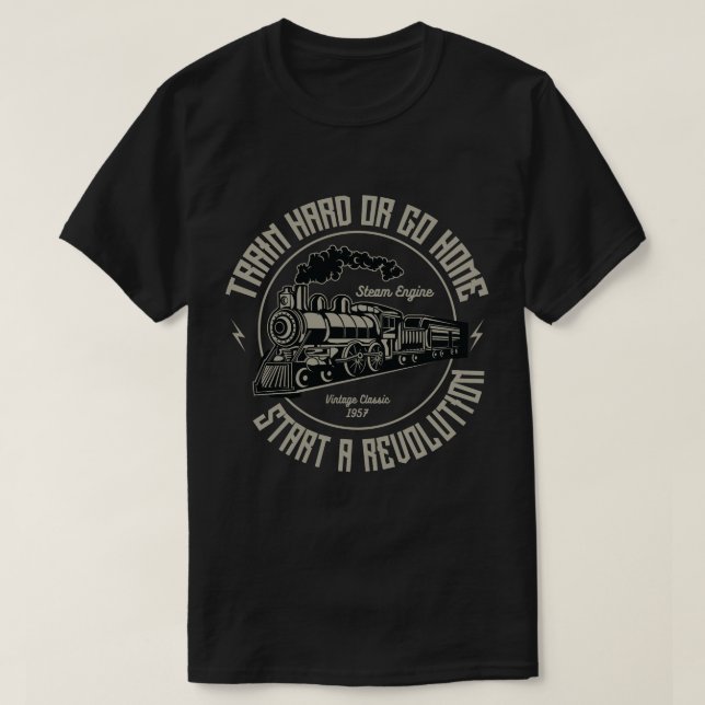 Camiseta O t-shirt dos homens do trem (Frente do Design)