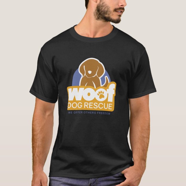 Camiseta O t-shirt dos homens do WOOF (Frente)